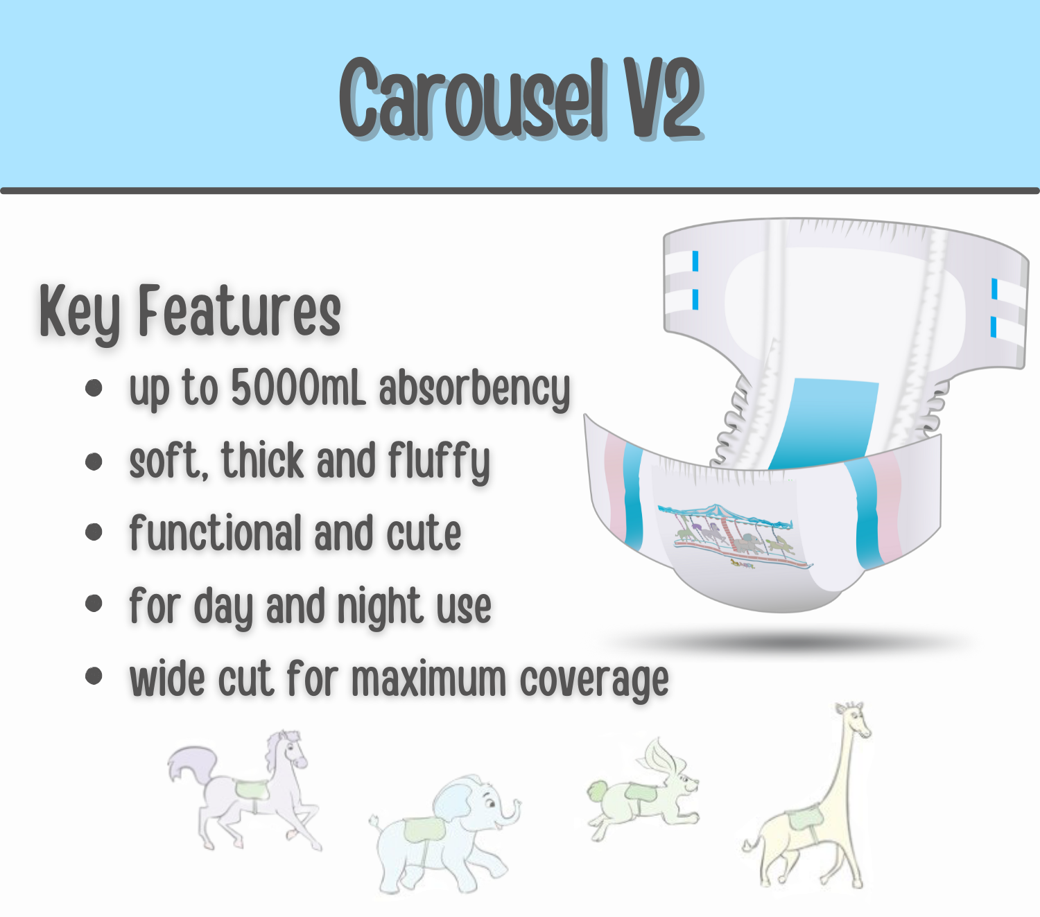 Carousel V2 Diapers The ABDL Shop